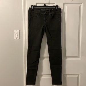American Eagle black super stretch jeans